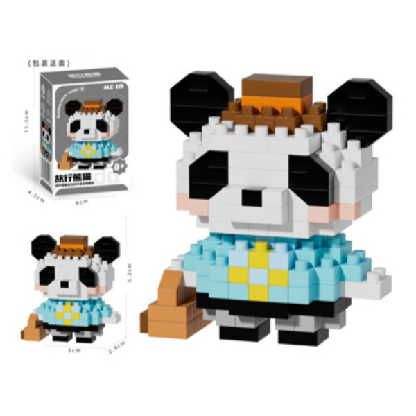 Bricks Gezgin Panda Mini Lego Figürü  - 2